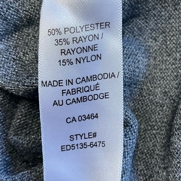 Ricki's grey stretchy cowl neck long sleeve tunic sweater women's size Medium - Picture 6 of 9